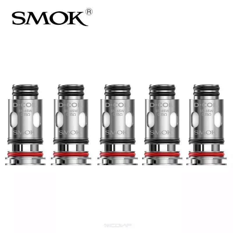 Pack 5 Résistances D-Coil Smoktech 7382 (J 61C)