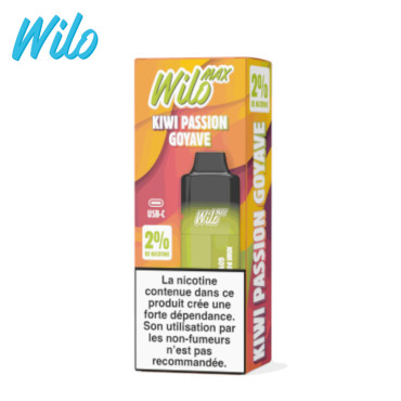 Kit Puff + Pod + Fiole Kiwi Passion Goyave Wilo Max 12ml 7445