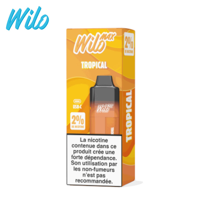 Kit Puff + Pod + Fiole Tropical Wilo Max 12ml - 20 mg
