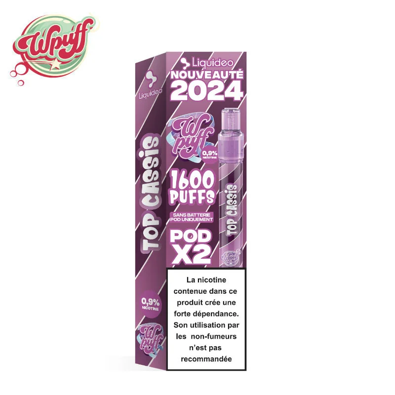 2 Recharges Top Cassis Wpuff 2.0 Liquideo 7496