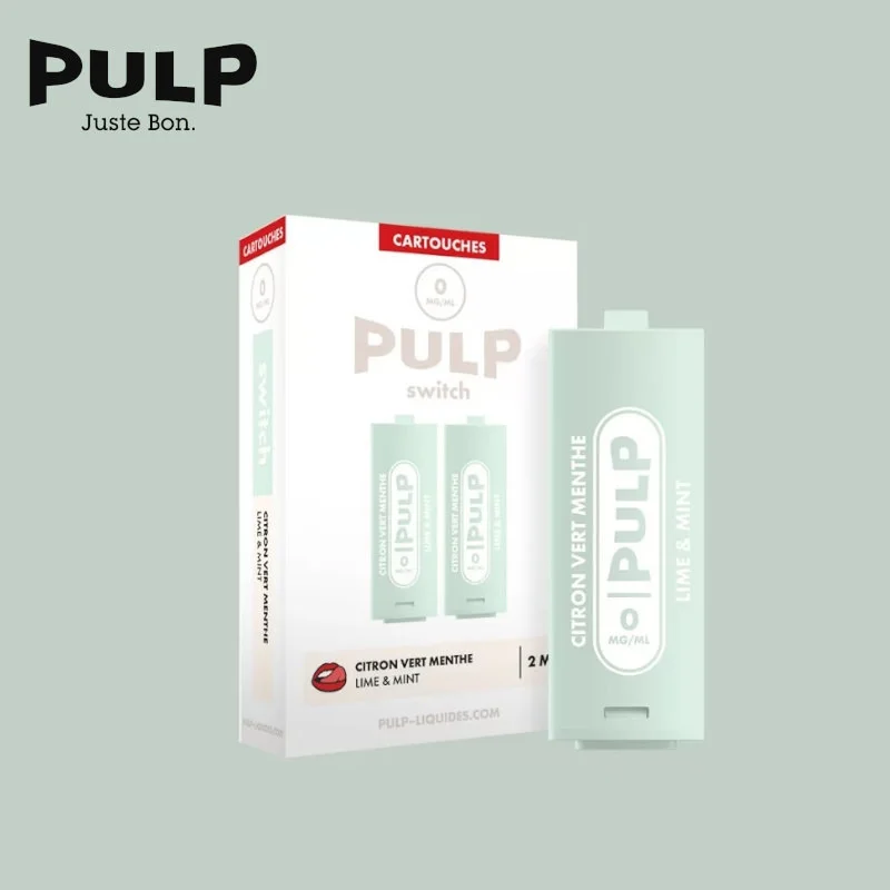 2 Recharges Puff Citron Vert Menthe Le Pod Switch Pulp 7538