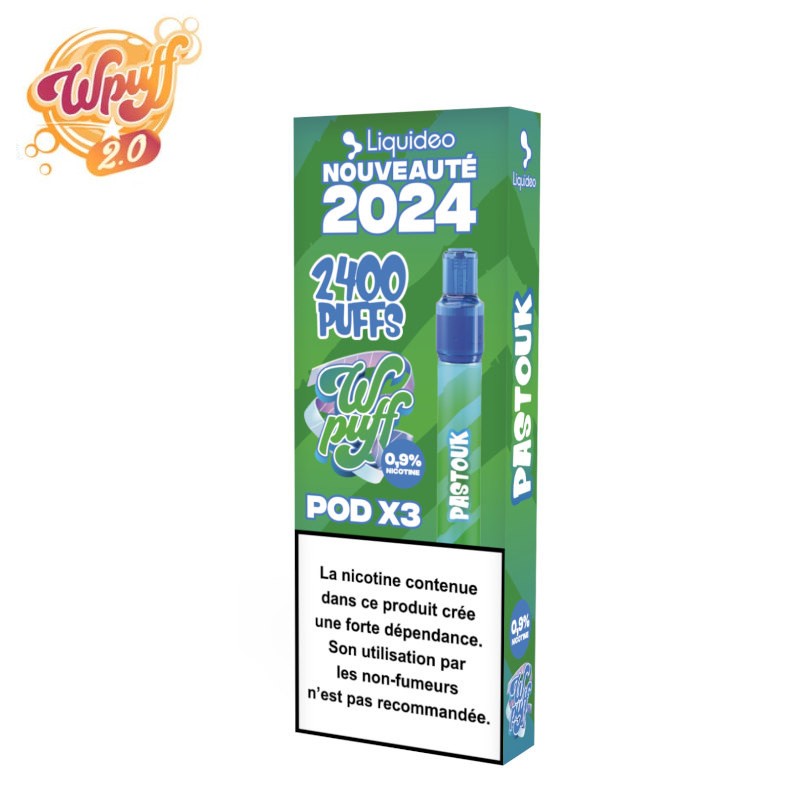 Kit Puff + 3 Pods Pastouk Wpuff 2.0 Liquideo 7511