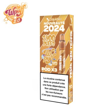 Kit Puff + 3 Pods Panik Nan Tropik Wpuff 2.0 Liquideo Kit Puff + 3 Pods Panik Nan Tropik Wpuff 2.0 Liquideo