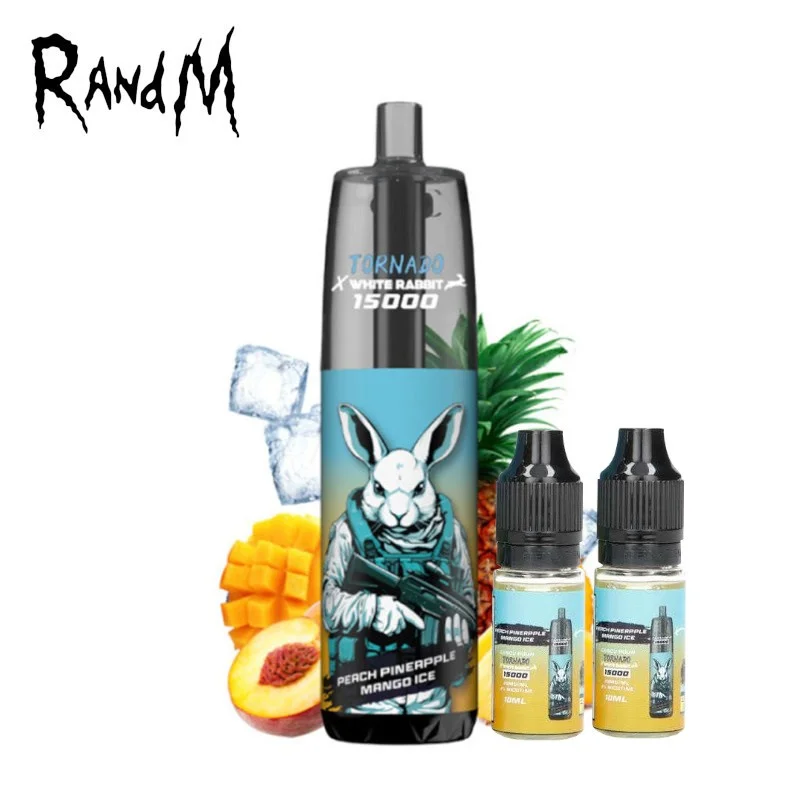 Kit Puff Tornado 15000 Peach Pineapple Mango White Rabbit Randm 7598