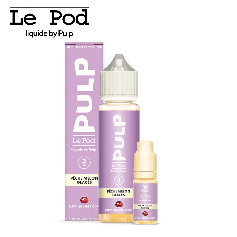 Pêche Melon Glacés Le Pod Liquide Pulp 60ml - 3 mg