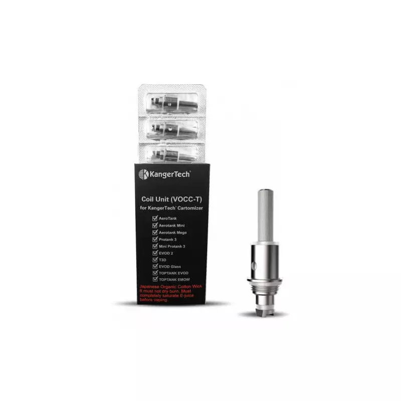 5 Résistances VOCC-T KangerTech 642 A2A
