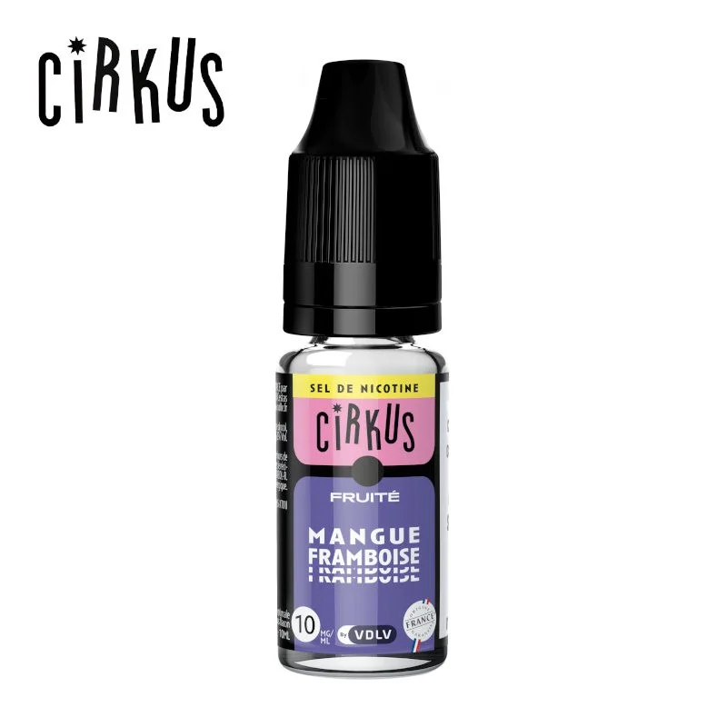 Mangue Framboise Sel de Nicotine 10ml Cirkus 6331