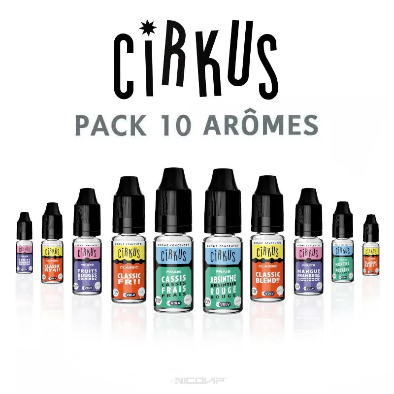 Pack arômes Cirkus 10ml 3739