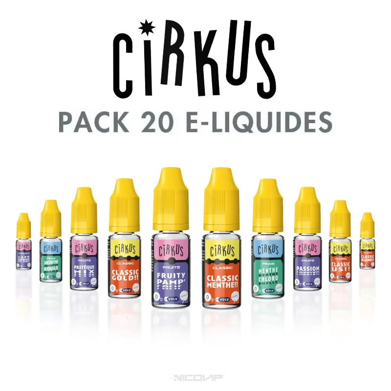 Pack 20 E-liquides Cirkus P1993*