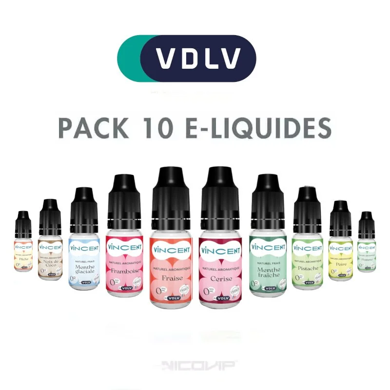 Pack 10 E-liquides VDLV P816*
