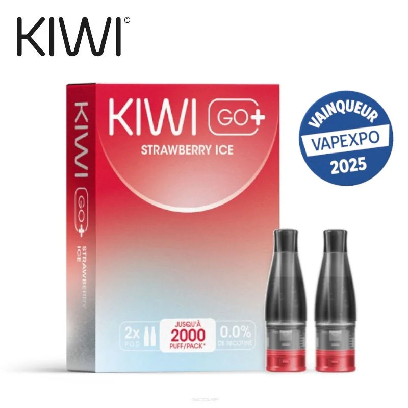 Pack 2 Cartouches Strawberry Ice Kiwi Go+ 7847