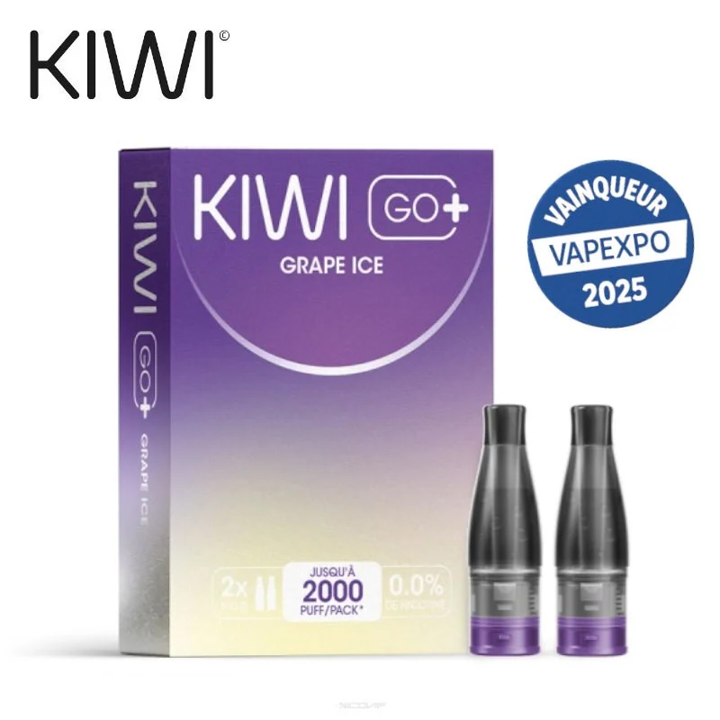 Pack 2 Cartouches Grape Ice Kiwi Go+ 7849