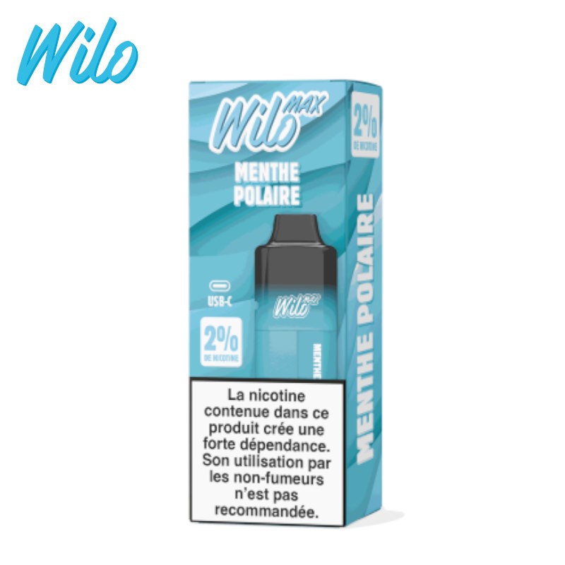 Kit Puff + Pod + Fiole Menthe Polaire Wilo Max 12ml - 10 mg