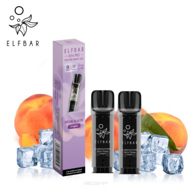 2 Recharges Puff Pêche Glacée Elfa pro Elfbar 7933 2 Recharges Puff Pêche Glacée Elfa pro Elfbar 7933