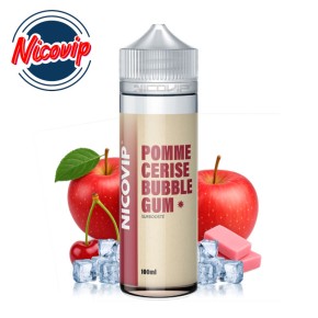 Pomme Cerise Bubble Gum Nicovip 100ml - Sans nicotine