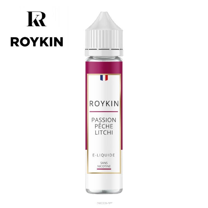 E-liquide Passion Pêche Litchi Roykin 50ml - 6 mg