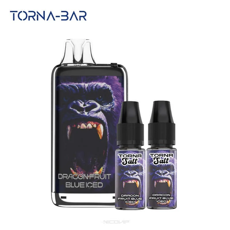 Kit Puff Torna Max 30K Dragon Fruit Blue Iced Torna Bar