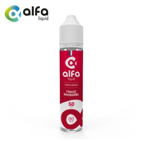 Fraise Rhubarbe Alfaliquid 50ml - Sans nicotine