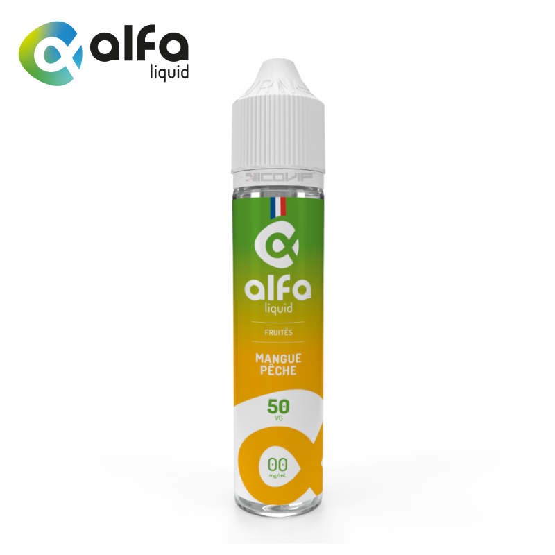 Mangue Pêche Alfaliquid 50ml - Sans nicotine