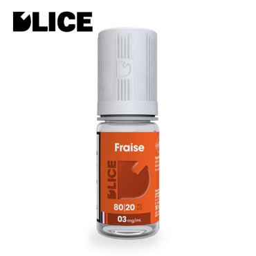 E-liquide Fraise DLICE 10ml E-liquide Fraise DLICE 10ml