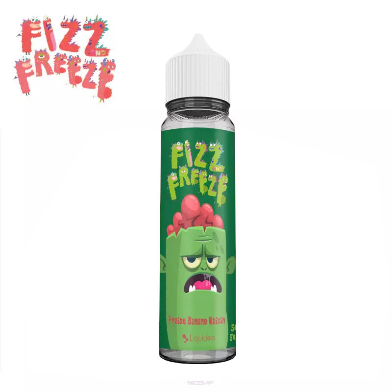 Fraise Banane Raisin Fizz Freeze Liquideo 50ml