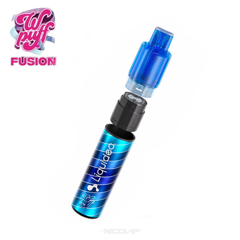 Kit Wpuff Fusion Myrtille Framboyante Liquideo 2ml + flacon 10ml