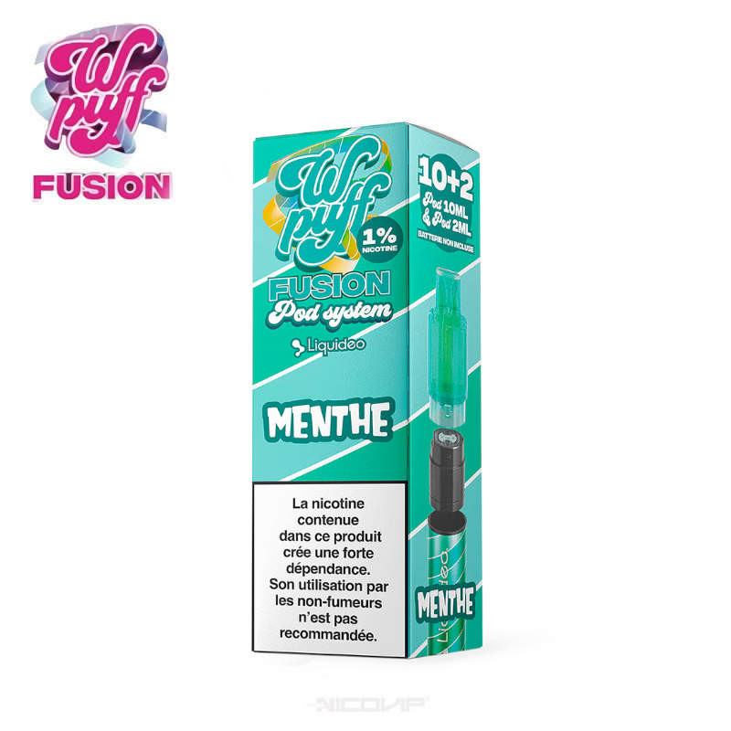 1 Cartouche Menthe Fraîche Fusion Pod System Liquideo