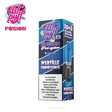 1 Cartouche Myrtille Framboyante Fusion Pod System Liquideo