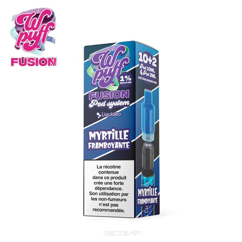 1 Cartouche Myrtille Framboyante Fusion Pod System Liquideo