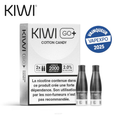 Pack 2 Cartouches Cotton Candy Kiwi Go+