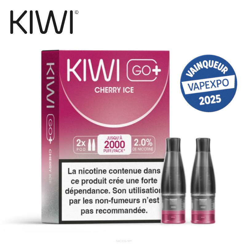 Pack 2 Cartouches Cherry Ice Kiwi Go+