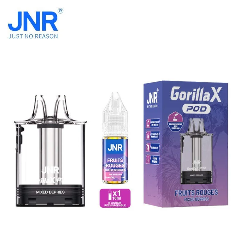 1 Cartouche + 1 e-liquide 10ml Mixed Berries Gorilla X JNR