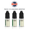 Pack 3 E-liquides Menthe Nicovip