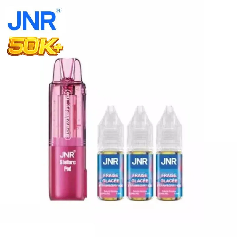 1 Cartouche + 3 e-liquides Fraise Glacée Stellarc 50K JNR
