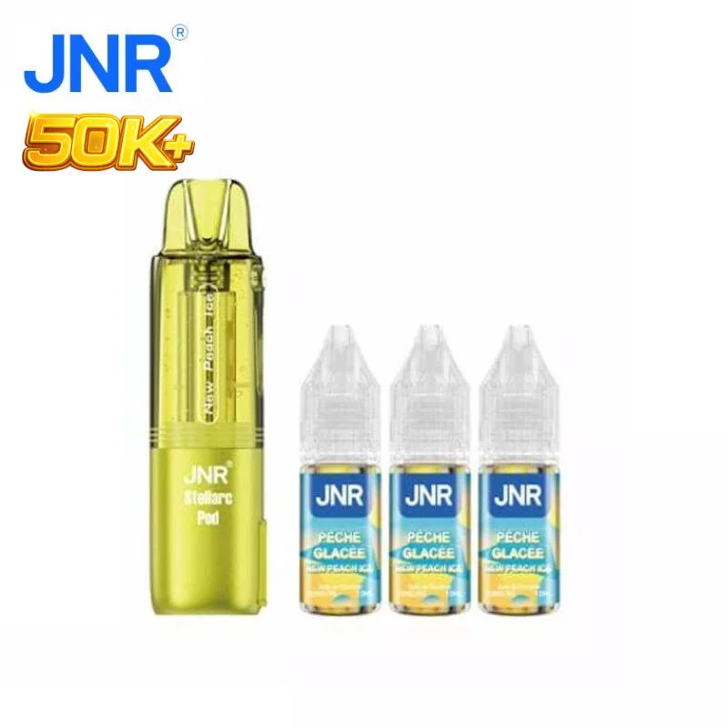 1 Cartouche + 3 e-liquides Pêche Glacée Stellarc 50K JNR