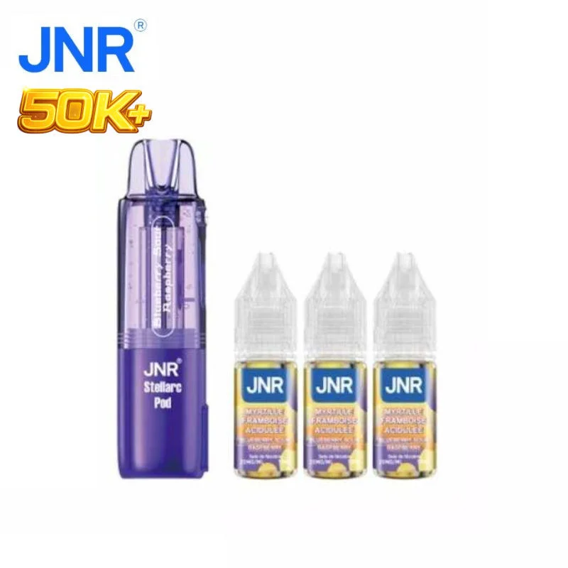 1 Cartouche + 3 e-liquides Myrtille Framboise Acidulée Stellarc 50K JNR
