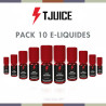 Pack 10 E-liquides Tjuice