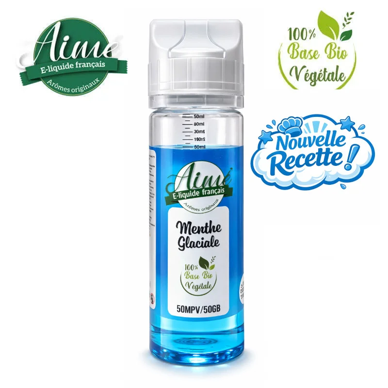E-liquide Bio Menthe Glaciale Nouvelle Recette Aimé 200ml
