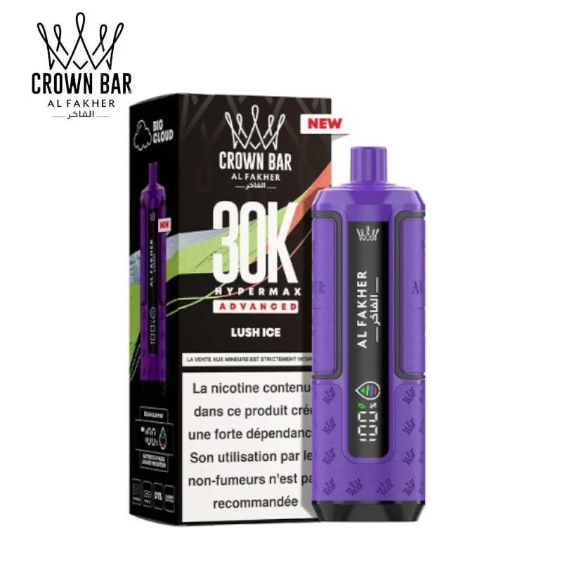 Puff Lush Ice Hyper Max Advanced 30k Crown Bar Al Fakher