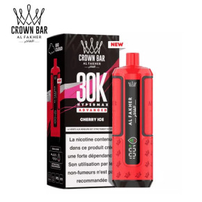 Cherry Ice Hyper Max Advanced 30k Crown Bar Al Fakher Cherry Ice Hyper Max Advanced 30k Crown Bar Al Fakher