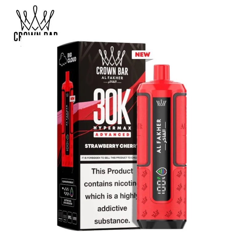Strawberry Cherry Hyper Max Advanced 30k Crown Bar Al Fakher