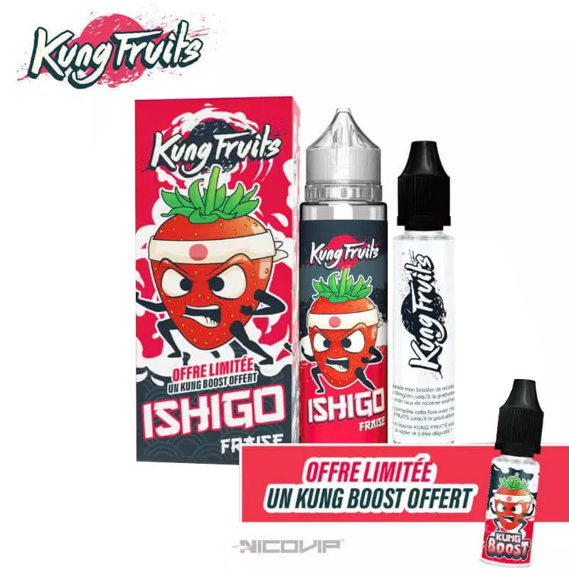 Ishigo Kung Fruits 70ml + booster + fiole 30ml
