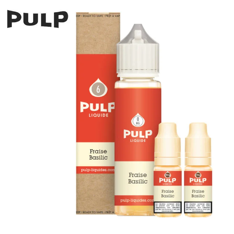 E-liquide Fraise Basilic Pulp 60ml - 6 mg
