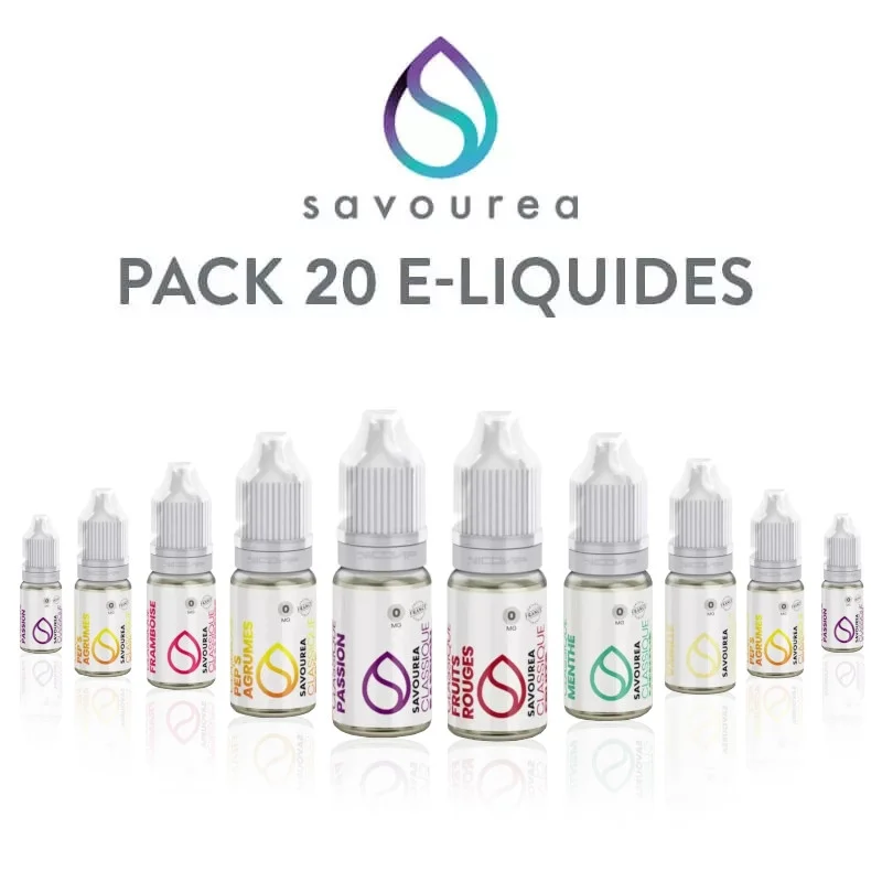 Pack 20 E-liquides Savourea