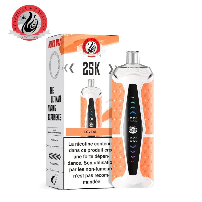 Kit Puff Ultra Max Love 66 25k Starbuzz