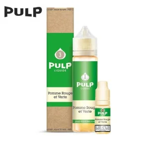 E-liquide Pomme Rouge et Verte Pulp 60ml - 3 mg E-liquide Pomme Rouge et Verte Pulp 60ml - 3 mg