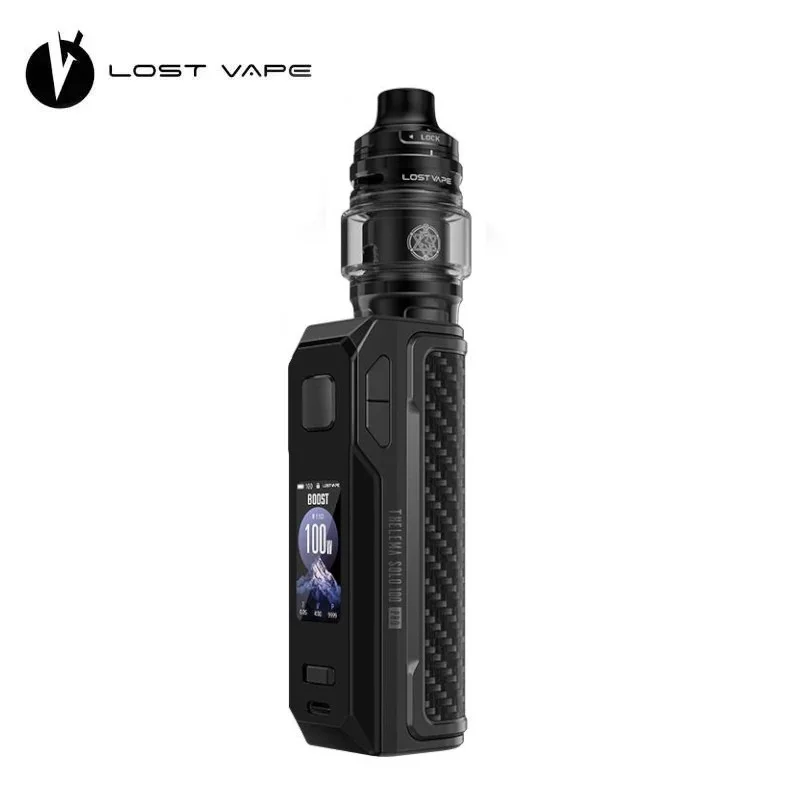 Kit Thelema Solo 100 Pro Lost Vape - Black Carbon