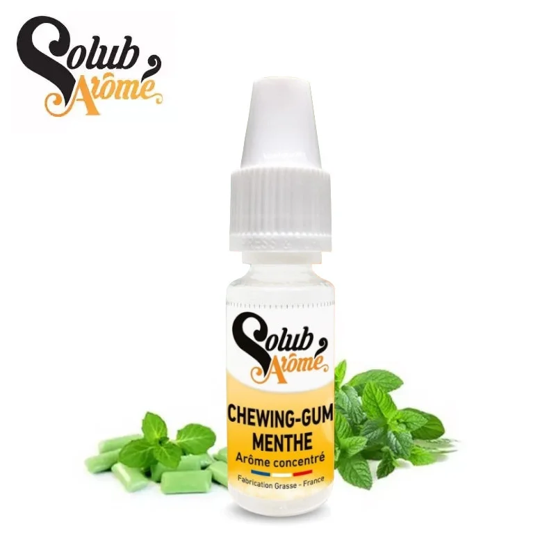 Arôme Chewing Gum Menthe Solubarome 10ml