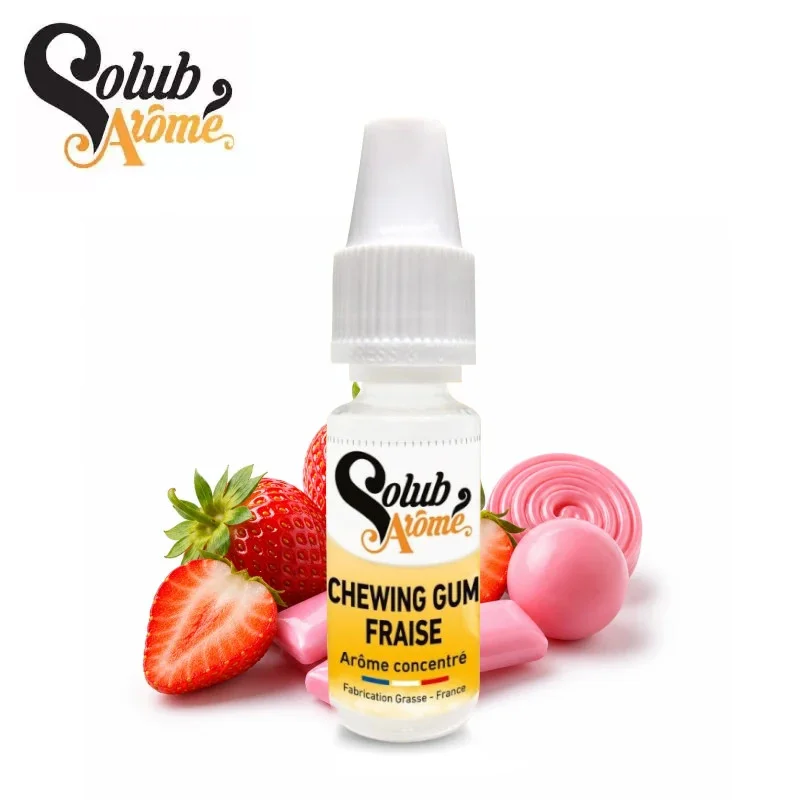 Arôme Chewing Gum Fraise Solubarome﻿ 10ml