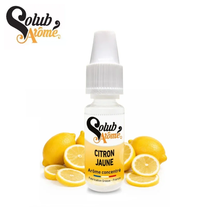 Arôme Citron J'aune d'Italie Solubarome﻿ 10ml
